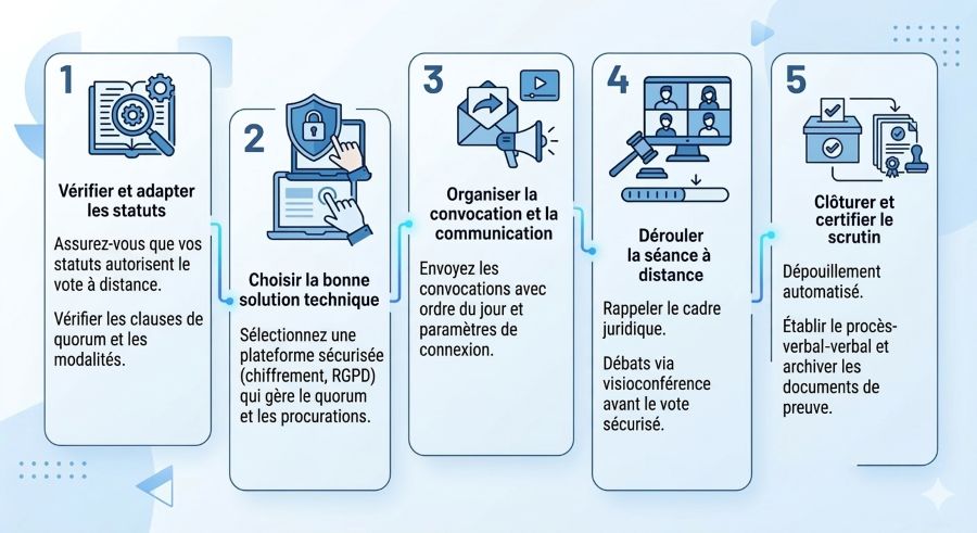 étapes vote à distance conseil d'administration étapes vote à distance conseil d'administration